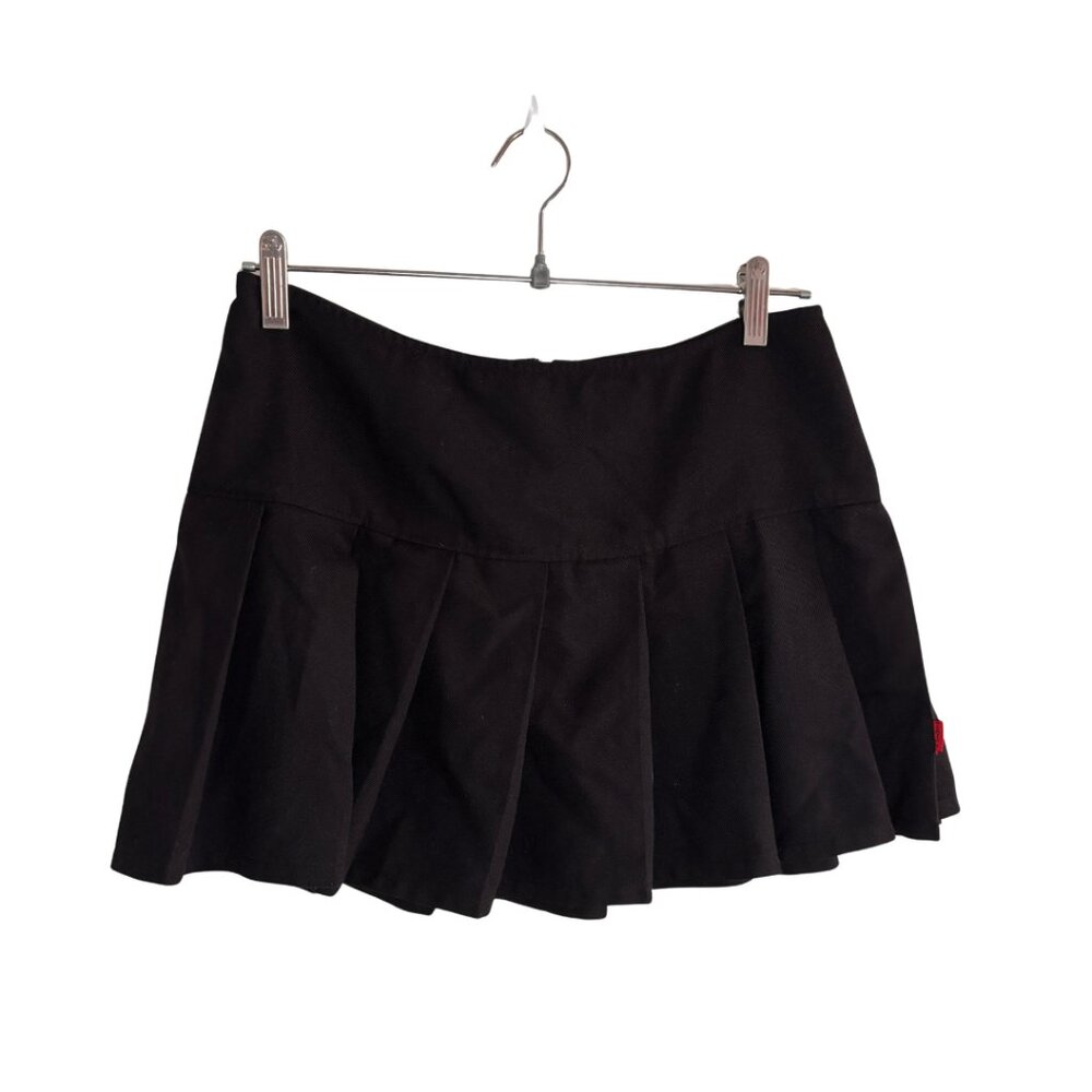 Tripp NYC Black Goth Alternative Pleated Mini Skirt